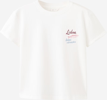 MANGO TEEN Paita 'LIS' värissä valkoinen: etupuoli