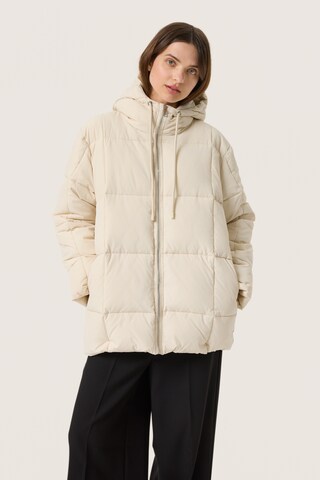 SOAKED IN LUXURY Vinterjakke 'Myrto' i hvid: forside