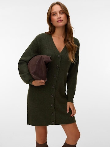 VERO MODA Pletena obleka 'VMKARLA' | zelena barva: sprednja stran