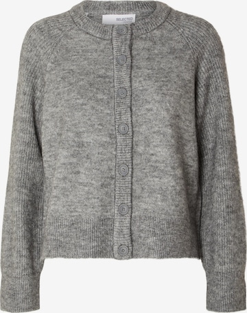 SELECTED FEMME Knit cardigan 'RENA' in Grey: front