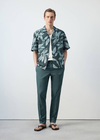 MANGO MAN Regular Pants 'Tenceli' in Green
