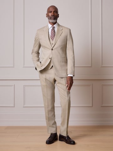 Next Слим Плиссированные брюки 'Nova Fides Signature' в Бежевый