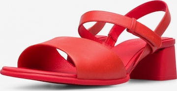 CAMPER Sandalen met riem ' Katie ' in Rood: voorkant