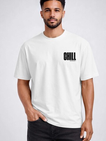Neverless Shirt 'Chill'‌‌‌‌ in Weiß: Vorderseite
