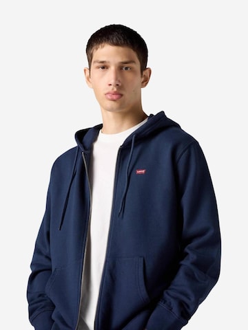 LEVI'S ® - Ajuste regular Sudadera con cremallera 'THE ORIGINAL' en azul
