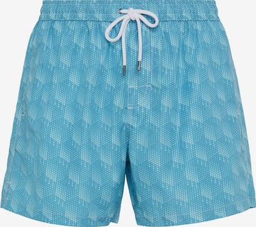 Shorts de bain 'Polka' Boggi Milano en bleu : devant
