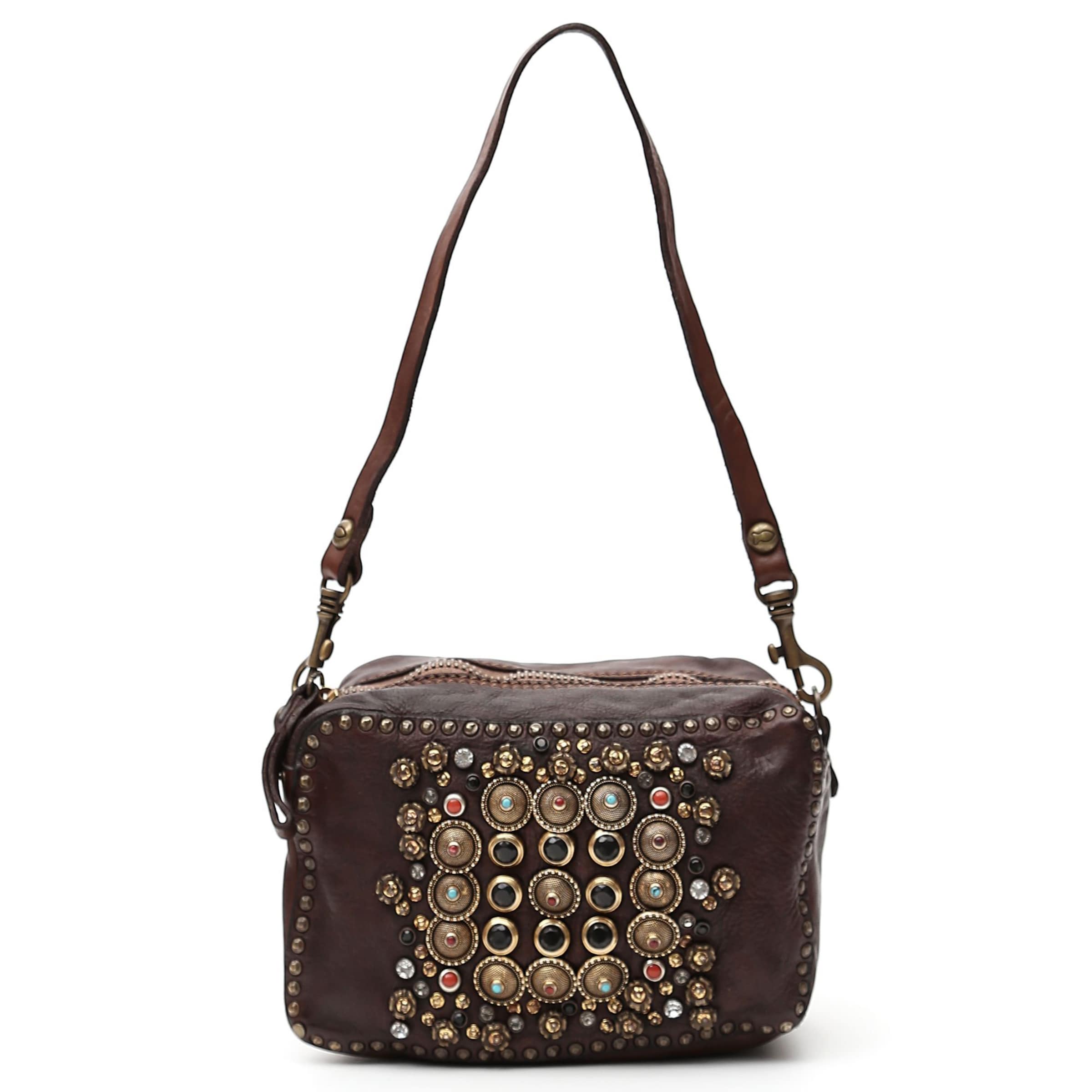 Campomaggi Umhängetasche 'Ribes' in Braun: Vorderseite