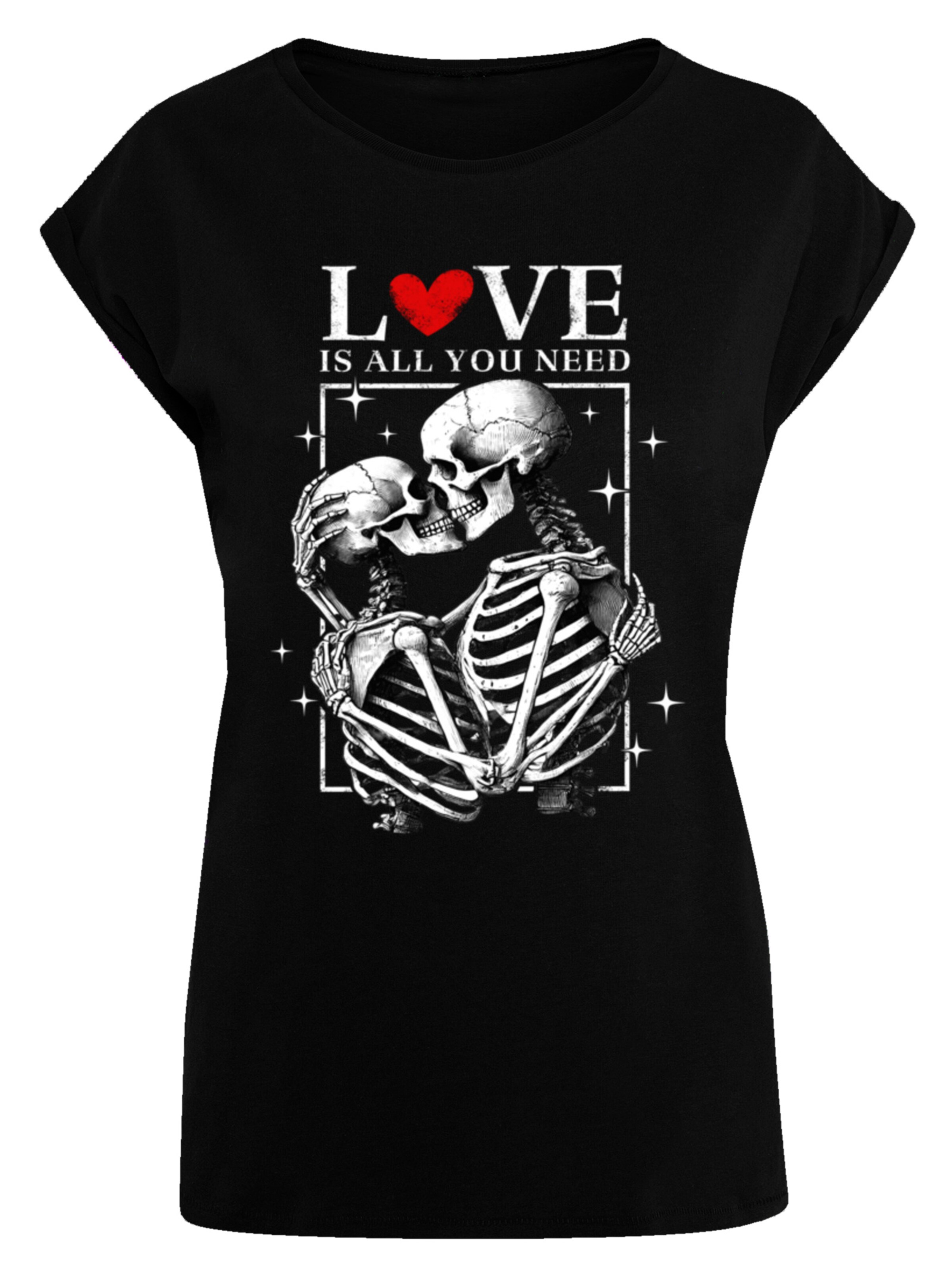 T-shirt 'Love is all you need' F4NT4STIC en noir : devant