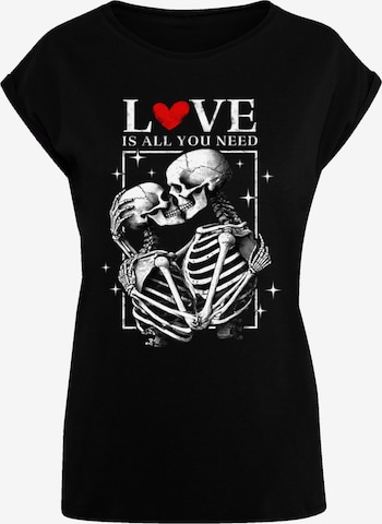 F4NT4STIC Shirt 'Love is all you need' in Black: front