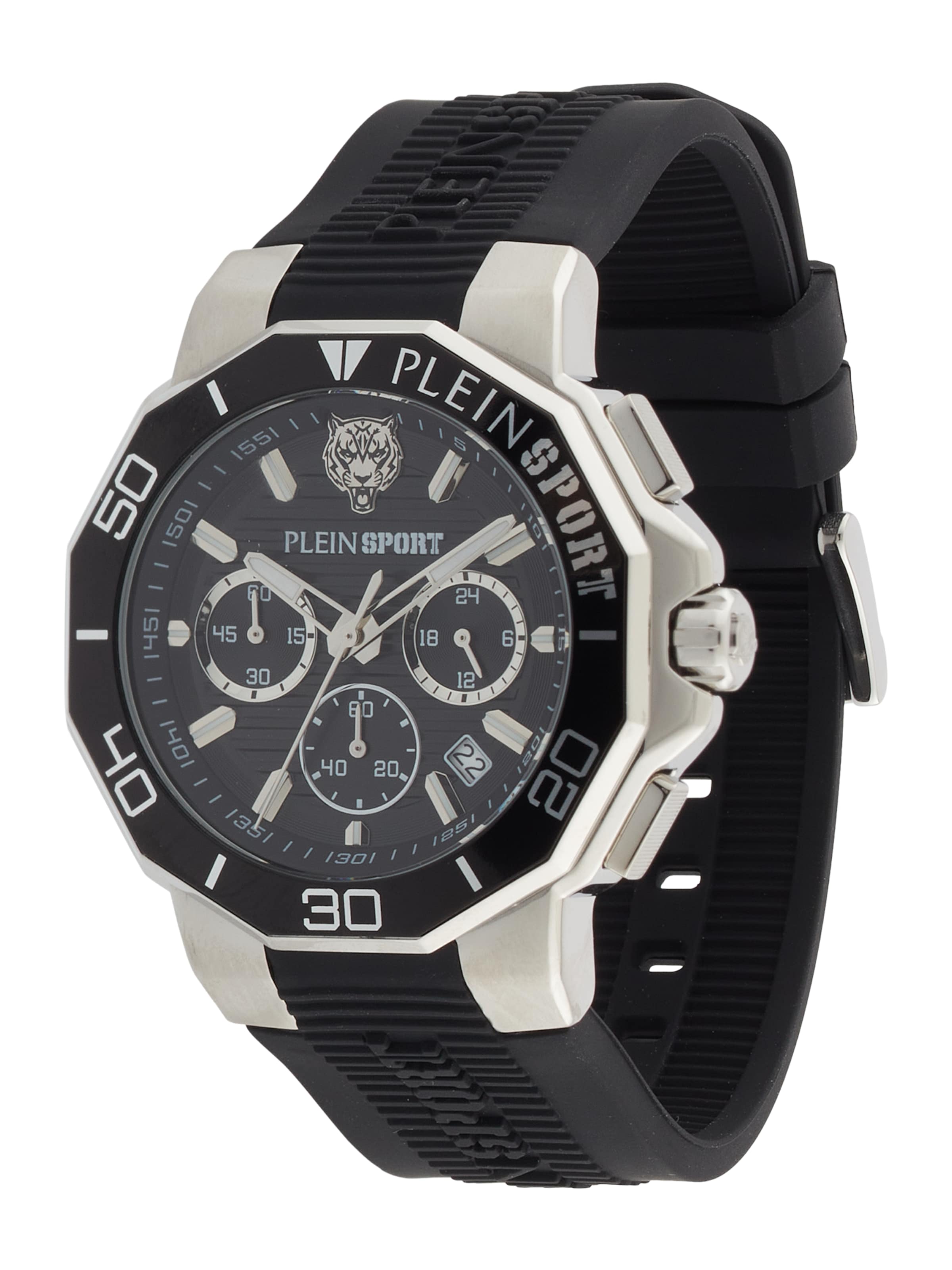 Plein Sport Analogt ur 'TITAN' i sort: forside