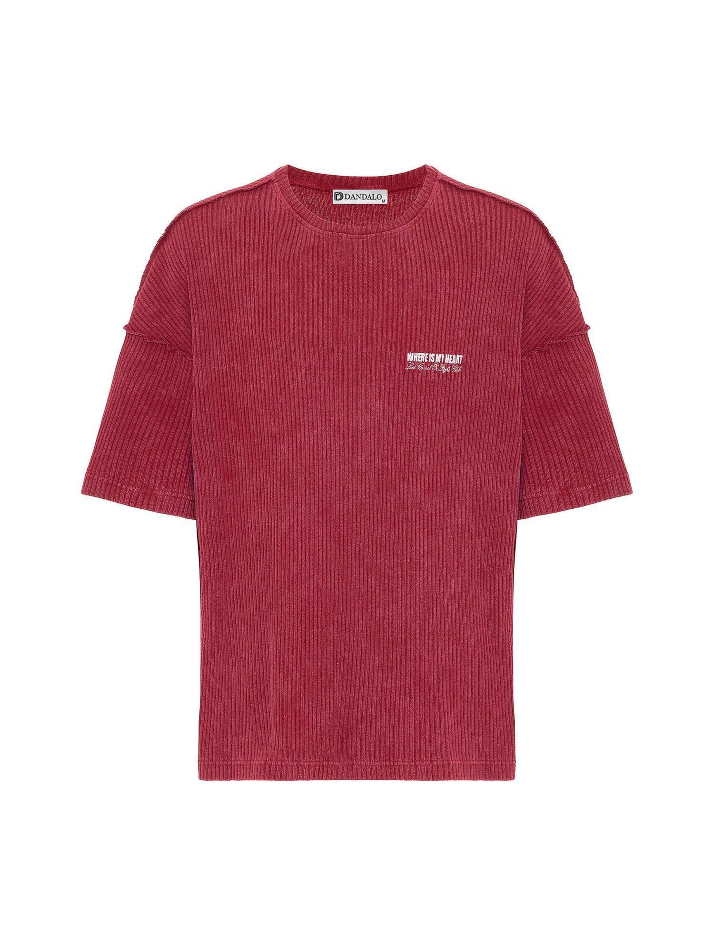 T-Shirt Dandalo en rouge : devant