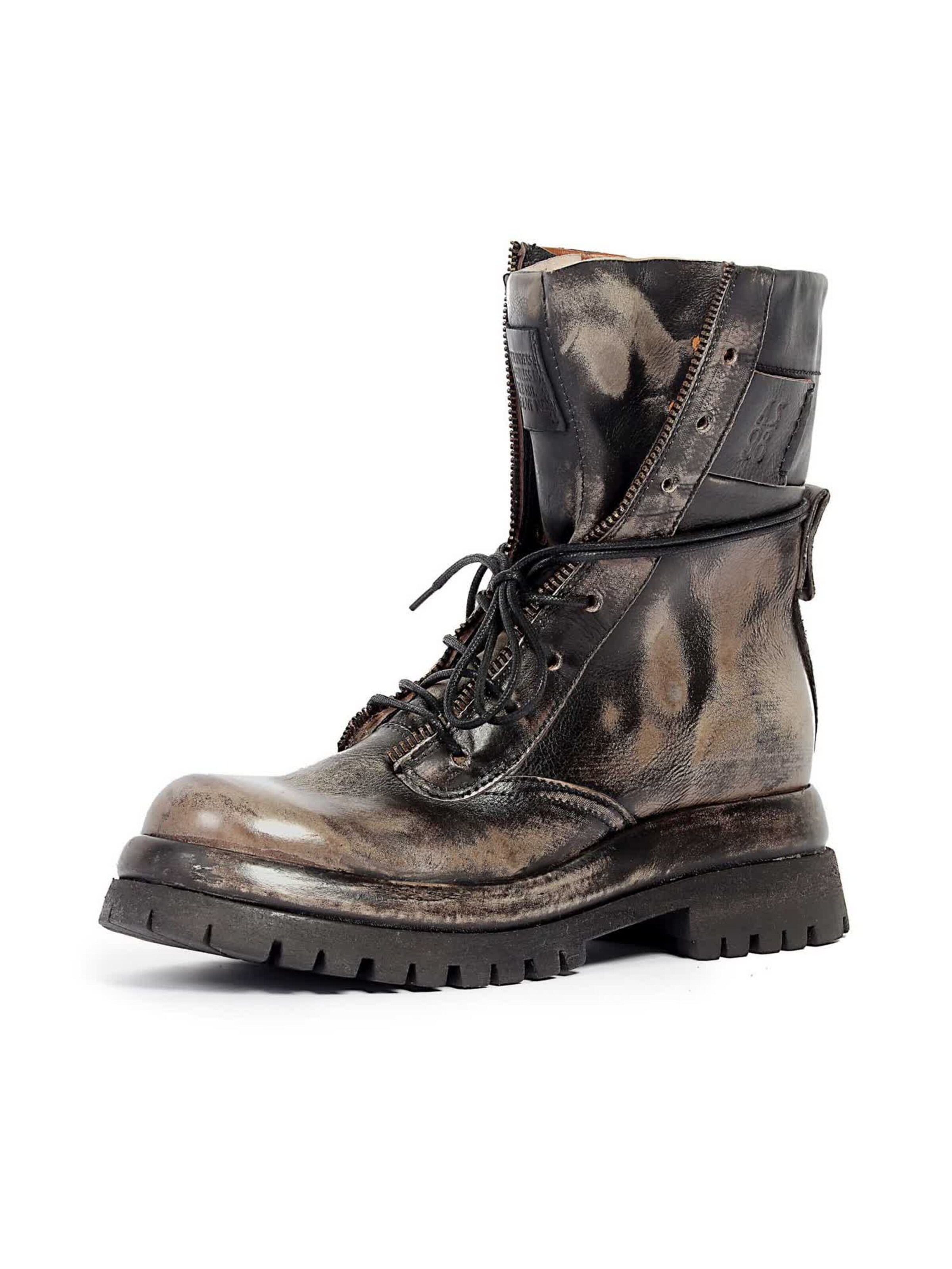 Bottes à lacets 'Delphi' A.S.98 en noir : devant