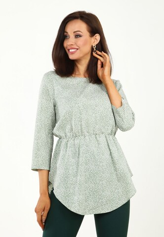 Awesome Apparel Blouse in Green: front
