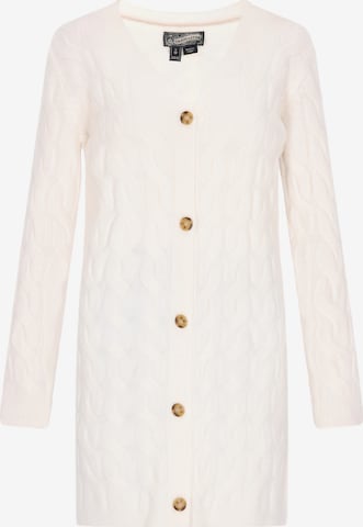 DreiMaster VintageKardigan - bijela boja: prednji dio