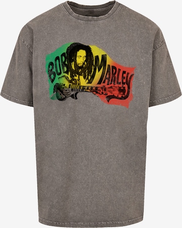 T-Shirt 'Bob Marley Chords Reggae Music' F4NT4STIC en gris : devant