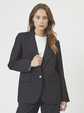 Blazer ' Vola' co'couture en noir : devant