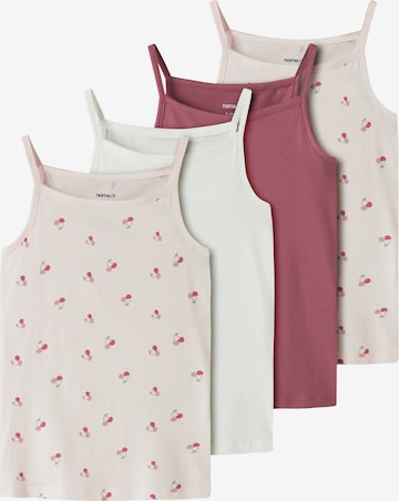 NAME IT - Camiseta térmica en rosa: frente