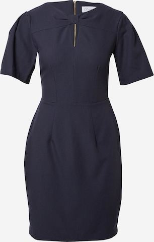 Closet London Cocktail Dress in Blue: front