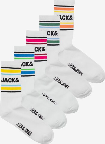 Chaussettes 'GAVIN' JACK & JONES en blanc : devant