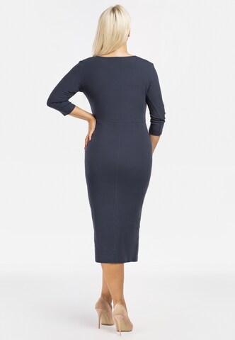 Karko Knitted dress 'ELIZABETH' in Blue