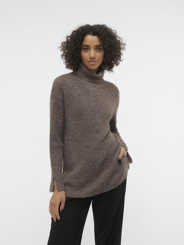 Pull-over 'RIKI' VERO MODA en marron : devant