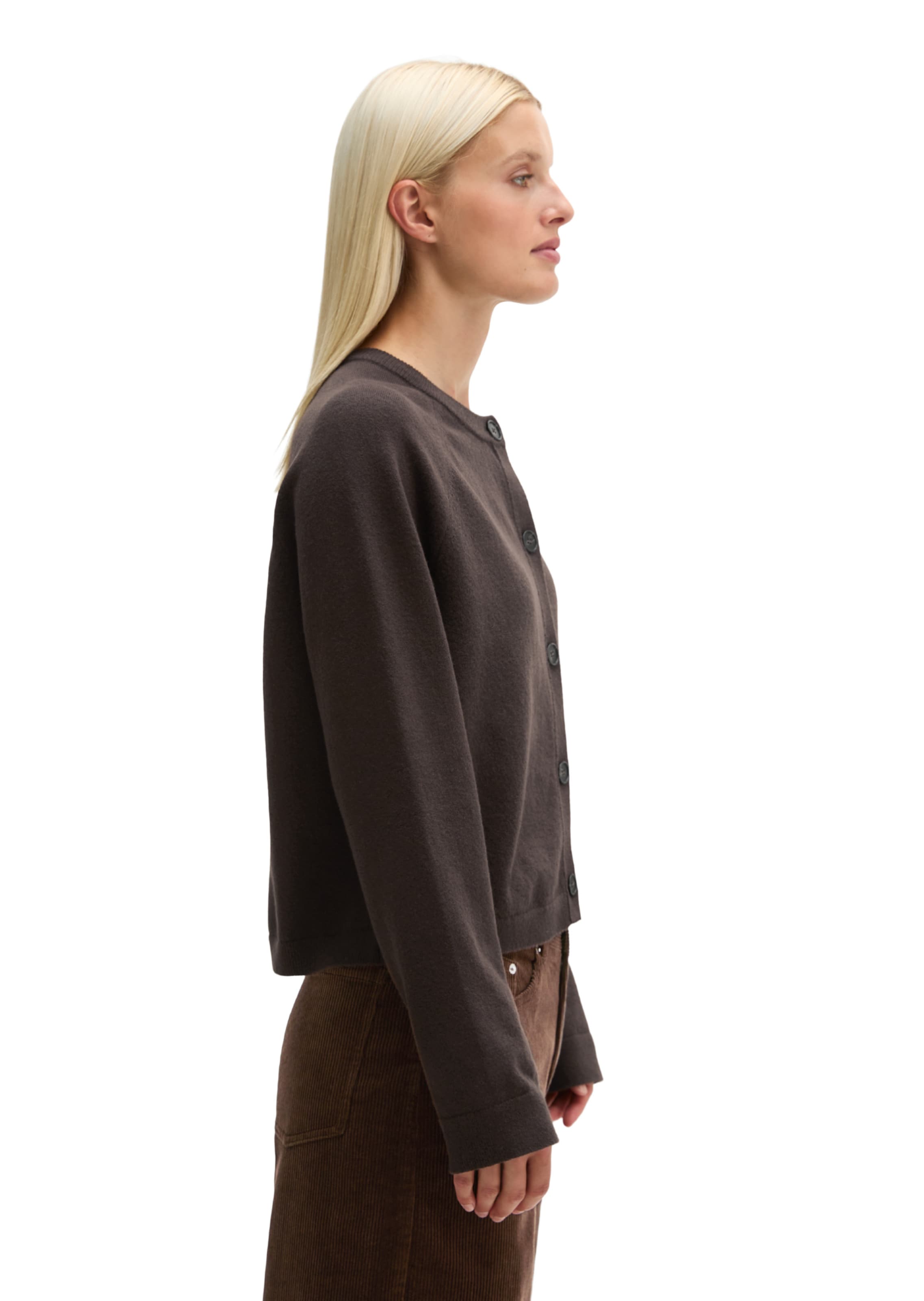 Marc O'Polo Gebreid vest in Bruin