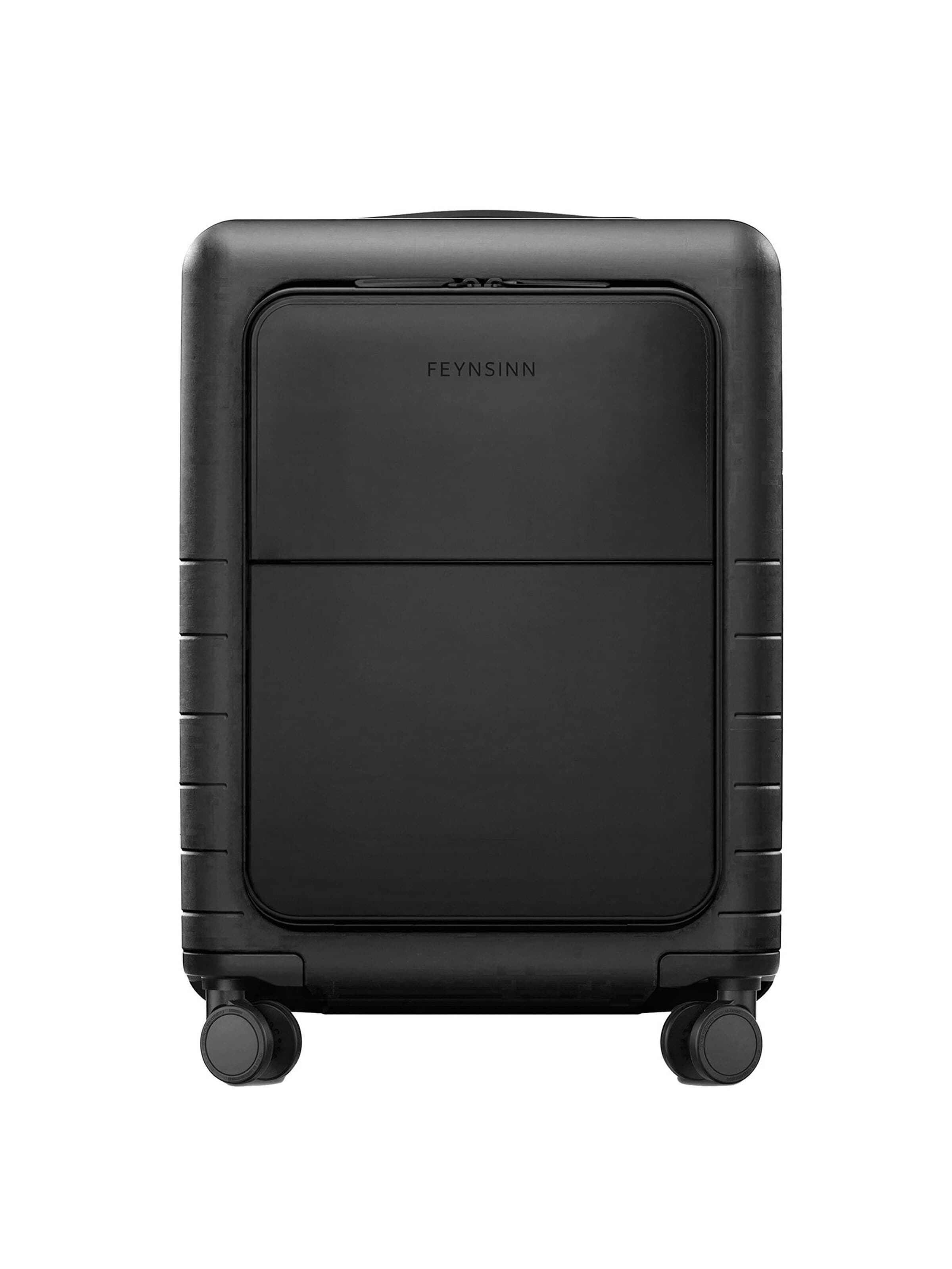 FEYNSINN Suitcase 'Handgepäck-Koffer Hartschale RYKER Smart' in Black: front