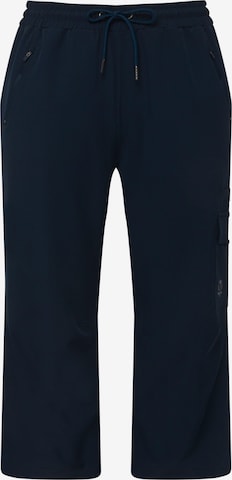 Ulla Popken Regular Broek in Blauw: voorkant