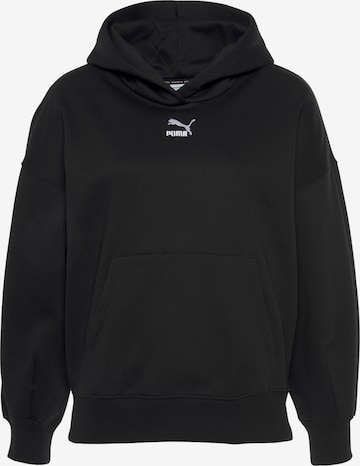 PUMASweater majica 'Classics' - crna boja: prednji dio