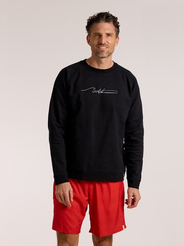 wavebreaker Sweatshirt in Black: front