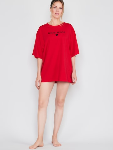 Joop Jeans - Camisa de pijama ' After Dark Loose Fit ' em vermelho