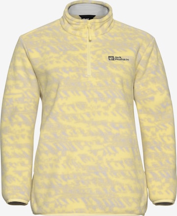 JACK WOLFSKIN Sportpullover in Gelb: Vorderseite
