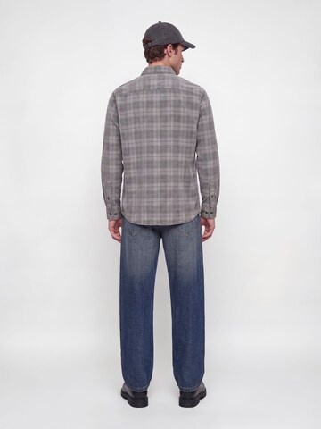 JACK & JONES Regular fit Button Up Shirt in Grey
