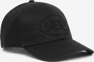DIESEL Pet 'NEW-CAP-D' in Zwart: voorkant