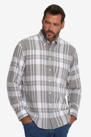 JP1880 Regular fit Button Up Shirt in Grey: front