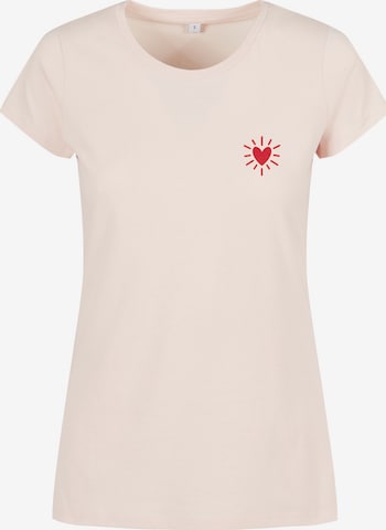 Urban Classics T-Shirt 'Radiant Heart' in Pink: Vorderseite