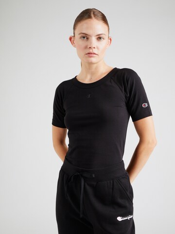 Champion Authentic Athletic Apparel T-Shirt in Schwarz: Vorderseite