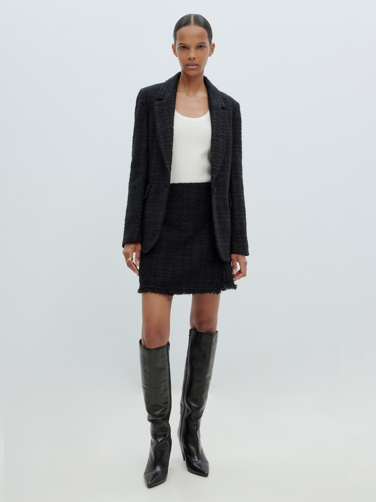 EDITED Falda 'Simay' negro