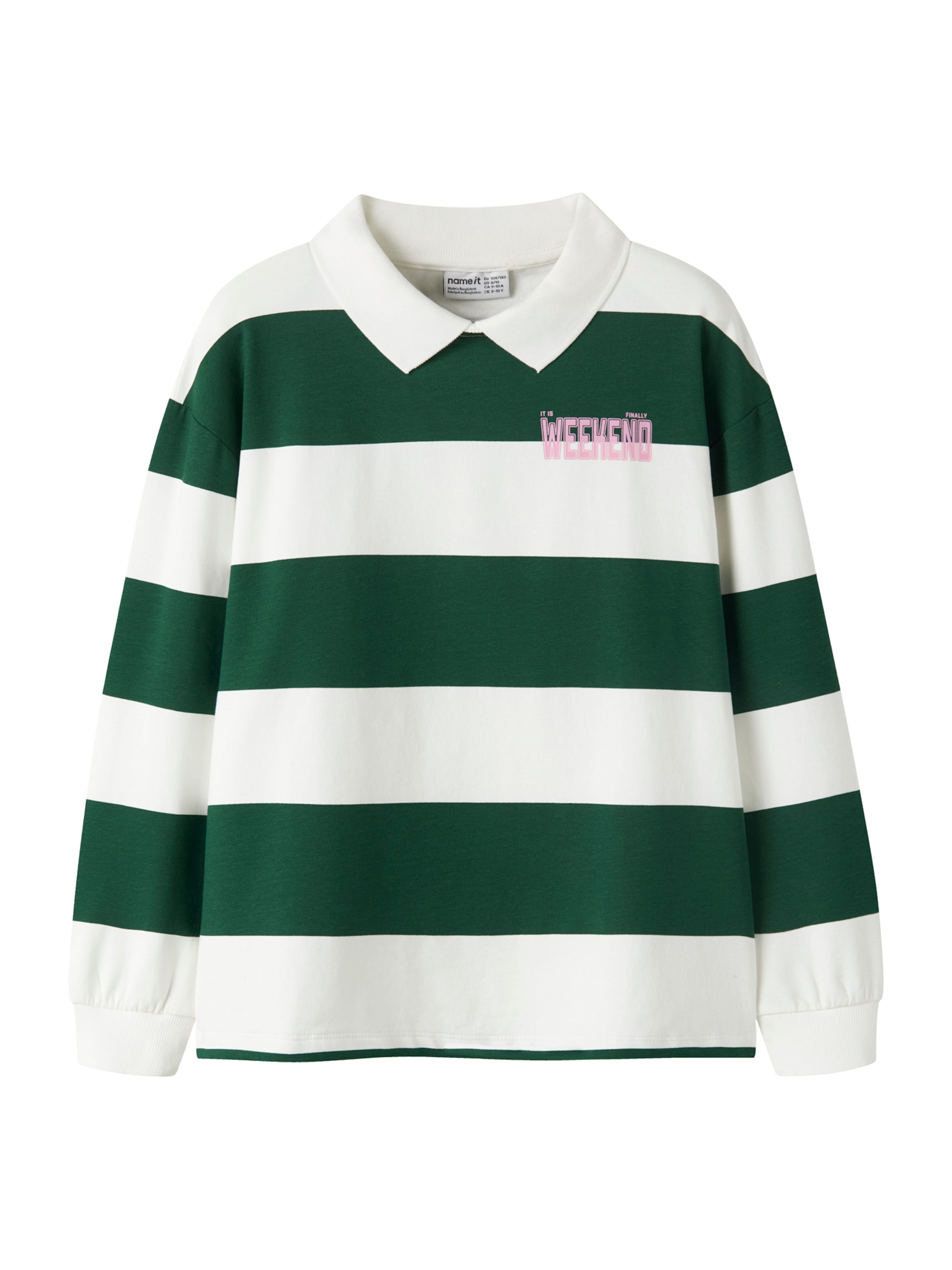 NAME IT Sweatshirt 'NKFLITOPOL' in Grün: Vorderseite