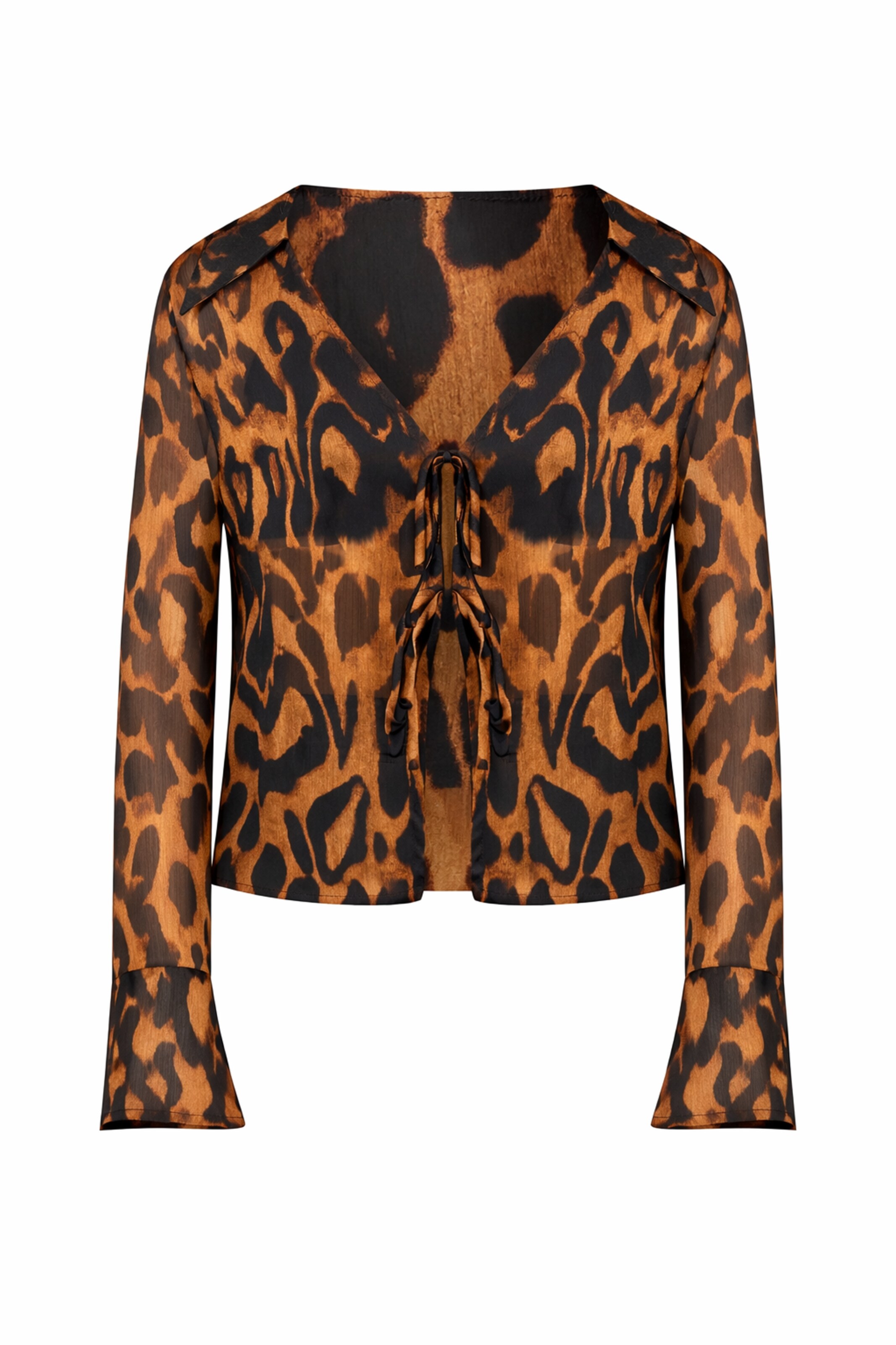 BRAVE SOUL Blouse in de kleur Cognac / Zwart, Productweergave