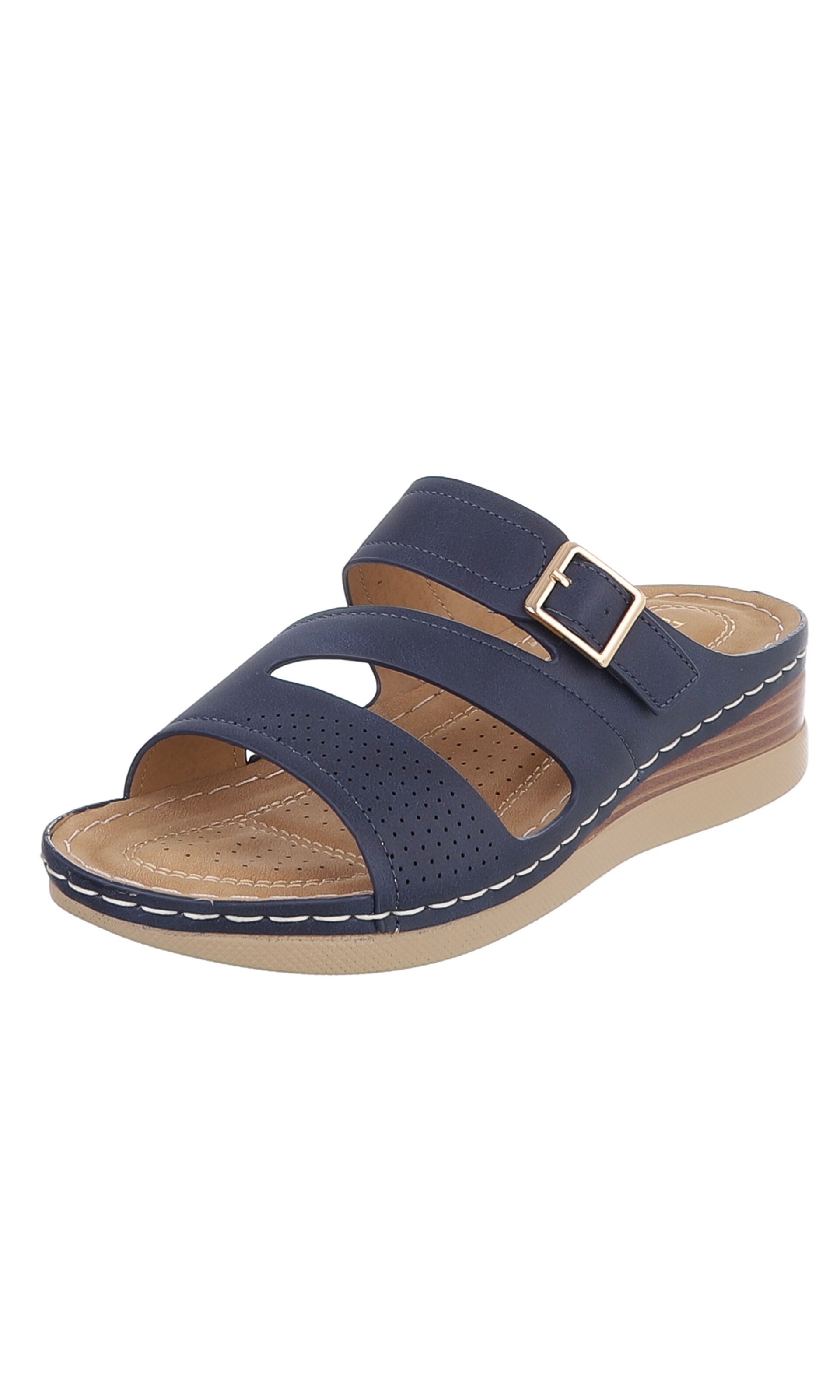 Ital-Design Mules in Blue: front