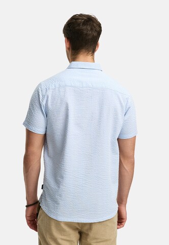 INDICODE JEANS Regular fit Overhemd 'Maribo' in Blauw