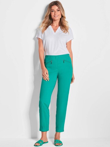 Effilé Pantalon 'Louisa' Goldner en vert