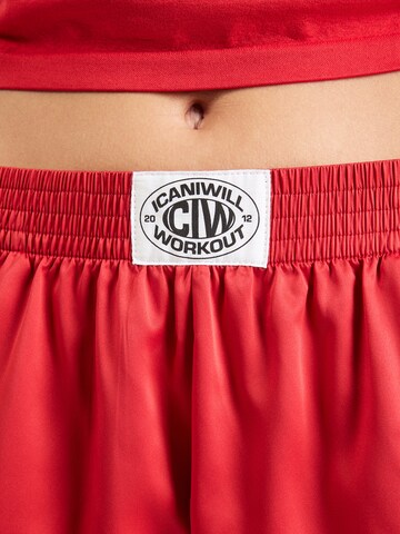 regular Pantaloni sportivi di ICANIWILL in rosso