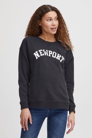 Oxmo Sweatshirt 'Coleen' in Black: front