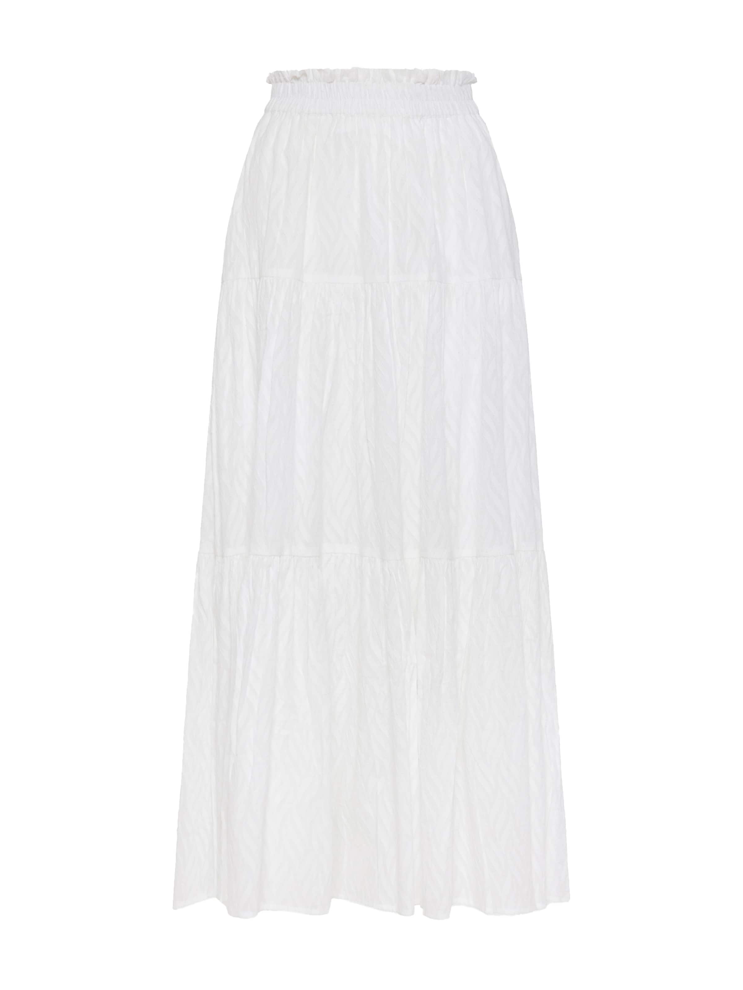 Funky Buddha Spódnica w kolorze biały: przód