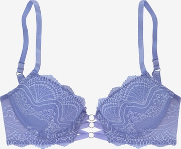 LASCANA Push-up Bra in Purple: front