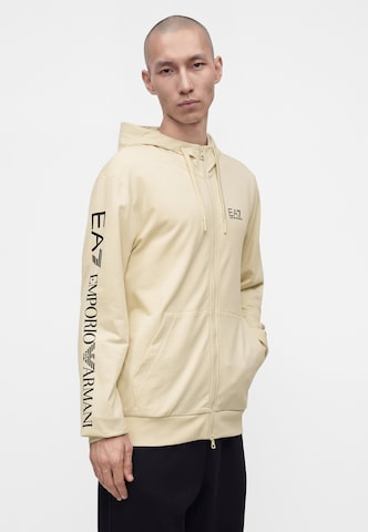 EA7 Emporio Armani Кофта на молнии в Бежевый