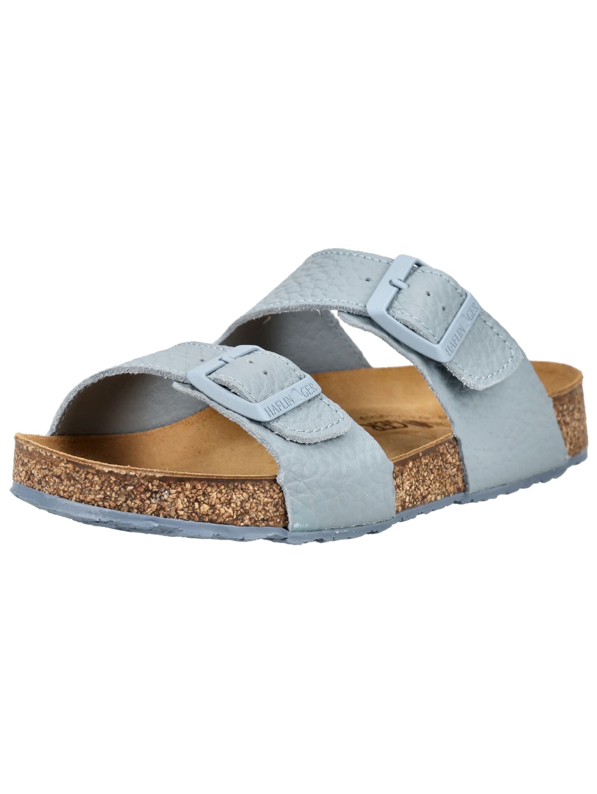 HAFLINGER Pantolette in Blau: Vorderseite