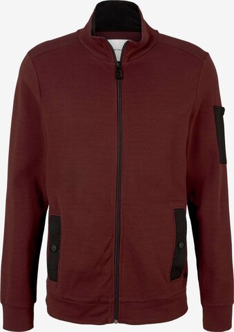 TOM TAILOR Sweatjacke in Rot: front
